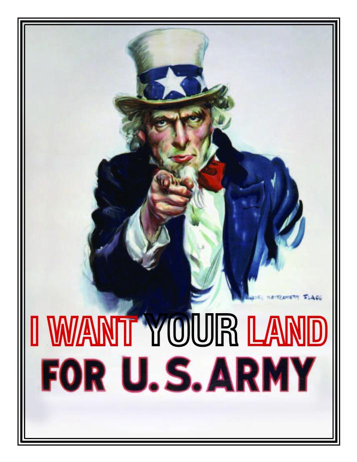 The Army Wants Your Land & Your Life